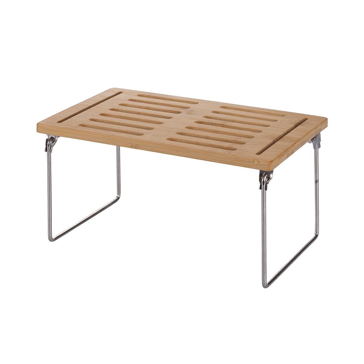 Prateleira divisória dobrável de cozinha em madeira 31x18,4x15,5cm Mareka Promoção Prateleira divisória dobrável de cozinha em madeira 31x18,4x15,5cm Mareka Promoção