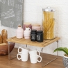 Organizador divisório dobrável de cozinha em madeira 47x18,5x22cm Kurnek Características