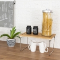Organizador divisório dobrável de cozinha em madeira 47x18,5x22cm Kurnek Preço