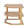 Prateleira de canto para cozinha 3 estantes em madeira 25x25x23cm Tolvak Oferta