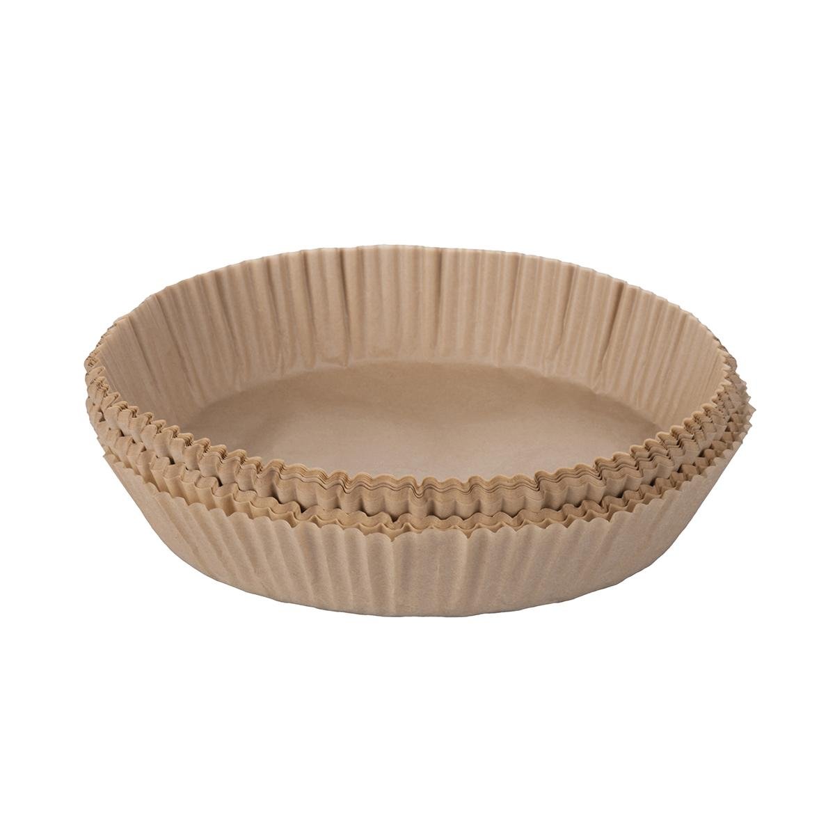 Conjunto de 100 cestos descartáveis antiaderentes para fritadeira a ar Lornak Promoção Conjunto de 100 cestos descartáveis antiaderentes para fritadeira a ar Lornak Promoção