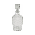 Conjunto garrafa em vidro para licor + 6 copos Diamante Saldos