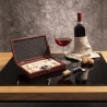 Caixa de madeira com conjunto de 4 acessórios para vinho Vynota Venda