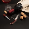 Conjunto de Degustação de Vinho com Tampa e Saca-rolhas em Aço e Madeira Lagaas Venda
