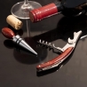 Conjunto de Degustação de Vinho com Tampa e Saca-rolhas em Aço e Madeira Lagaas Oferta
