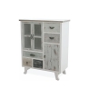 Móvel em madeira shabby chic com 5 gavetas e 3 portas Decapé Promoção