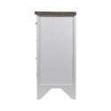 Cómoda móvel shabby chic em madeira 8 gavetas 65x37x81cm Sardinia Oferta