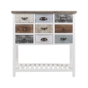 Consola de madeira shabby chic 9 gavetas 80x32,5x82cm Sardinia Venda