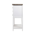 Consola de madeira shabby chic 9 gavetas 80x32,5x82cm Sardinia Oferta