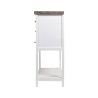 Consola de madeira shabby chic 9 gavetas 80x32,5x82cm Sardinia Oferta