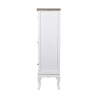 Cómoda alta em madeira 8 gavetas 58x35x123cm estilo shabby chic Sardinia Oferta