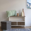 Móvel de apoio para TV estilo shabby chic em madeira com 2 gavetas Terosk Venda