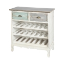 Cantinetta de Vinho em Madeira Shabby Chic Cortez para 21 Garrafas Promoção