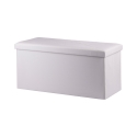 Banco Armazenador Multiuso Branco 78x38x38 cm Morva Promoção