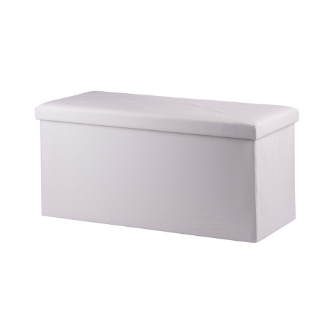 Banco Armazenador Multiuso Branco 78x38x38 cm Morva Promoção