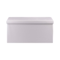 Banco Armazenador Multiuso Branco 78x38x38 cm Morva Oferta