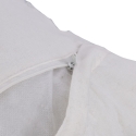Almofada decorativa 45x45cm branca removível trabalhada diamond Fronda Oferta