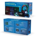 Combo Gamer 5 em 1 teclado auscultadores rato tapete e adaptador Milao Preço