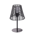 Lâmpada de mesa efeito rattan Sayura Estoque