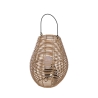 Luminária suspensa ânfora efeito rattan h34cm Lumezi Descontos