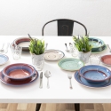 Conjunto de 16/24 Talheres em Aço Inoxidável Prateado Brilhante Inglese Descontos