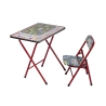 Conjunto de mesa e cadeira para crianças dobrável e compacto Baska 