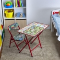 Conjunto de mesa e cadeira para crianças dobrável e compacto Baska Venda