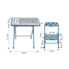 Conjunto de mesa e cadeira para crianças dobrável e compacto Baska 