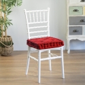 Conjunto de 4 almofadas para cadeiras de cozinha 40x40x8cm e chão Norka Oferta