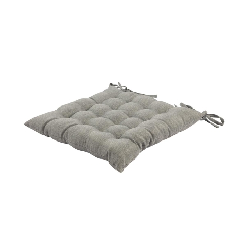 Almofada para cadeiras de cozinha com laços 40x40 cm efeito linho Alara Promoção