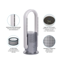 Purificador de ar Wi-Fi ajustável multifunções com filtro Hepa Respiro365 Estoque