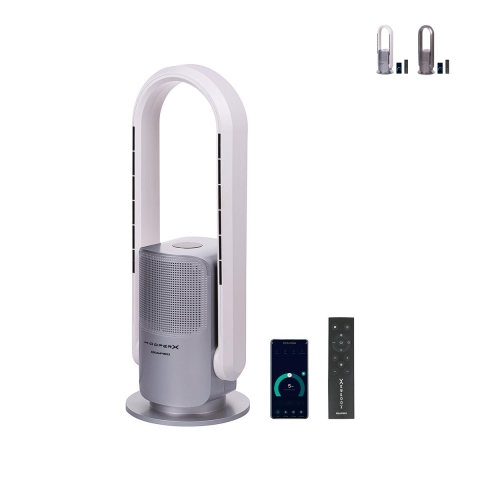 Purificador de ar Wi-Fi ajustável multifunções com filtro Hepa Respiro365 Promoção