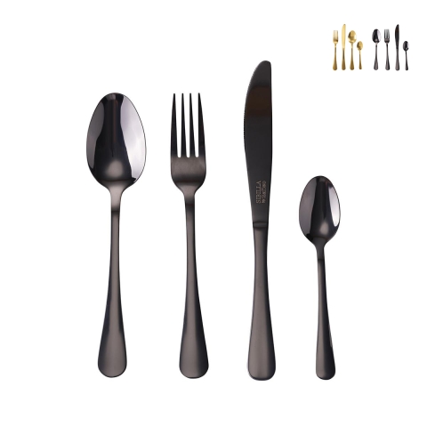 Conjunto de 16 talheres em aço inoxidável 18/0 acabamento brilhante 5th Avenue Promoção