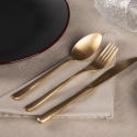Conjunto de 24 talheres em aço inoxidável 18/0 acabamento acetinado Milano Venda