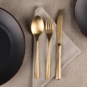 Conjunto de 24 talheres em aço inoxidável 18/0 acabamento acetinado Milano Saldos