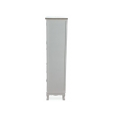 Aparador com vitrine estilo shabby chic 2 portas de vidro 5 gavetas Valencia Saldos