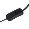Candeeiro de mesa com abat-jour de fios efeito rattan Tashik Descontos