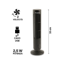 Ventoinha de torre e de mesa USB 2 velocidades 2,5 W Deskfan Descontos