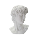 Escultura Decorativa Cabeça de Homem em Resina 44x35,5x60cm David Descontos