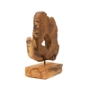 Escultura em madeira de teca feita à mão em estilo étnico Bintang Oferta