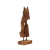Escultura artesanal decorativa em madeira de teca estilo étnico Rakat Oferta