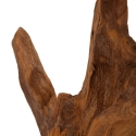 Escultura em estilo étnico de madeira de teca esculpida à mão Taka Catálogo