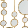 Painel decorativo design geométrico com espelhos dourados Gloss Oferta