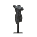 Estatueta Escultura Decorativa Busto de Mulher em Resina Preta Afrodite Promoção