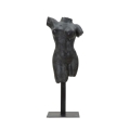Estatueta Escultura Decorativa Busto de Mulher em Resina Preta Afrodite Promoção