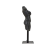 Estatueta Escultura Decorativa Busto de Mulher em Resina Preta Afrodite Oferta
