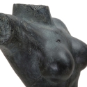 Estatueta Escultura Decorativa Busto de Mulher em Resina Preta Afrodite Saldos