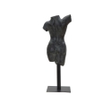 Estatueta Escultura Decorativa Busto de Mulher em Resina Preta Afrodite Descontos