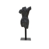 Estatueta Escultura Decorativa Busto de Mulher em Resina Preta Afrodite Descontos