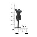 Estatueta Escultura Decorativa Busto de Mulher em Resina Preta Afrodite Estoque